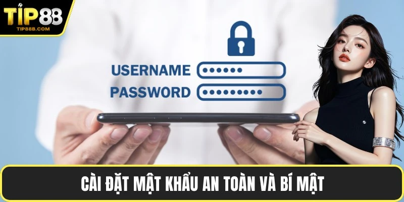 Cài đặt mật khẩu an toàn và bí mật