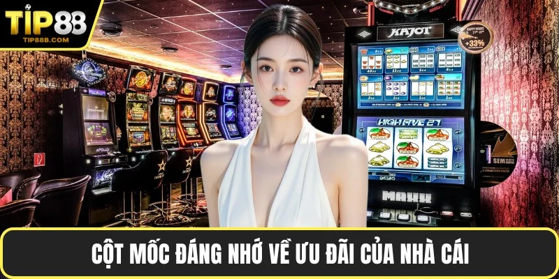 Cột mốc đáng nhớ về ưu đãi của nhà cái