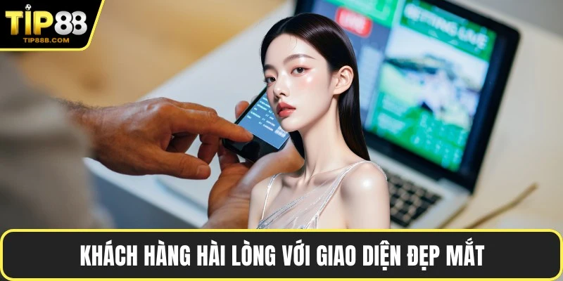 Khách hàng hài lòng với giao diện đẹp mắt