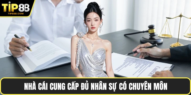 Nhà cái cung cấp đủ nhân sự có chuyên môn